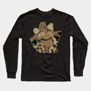 Goofy looking cute giraffe Long Sleeve T-Shirt